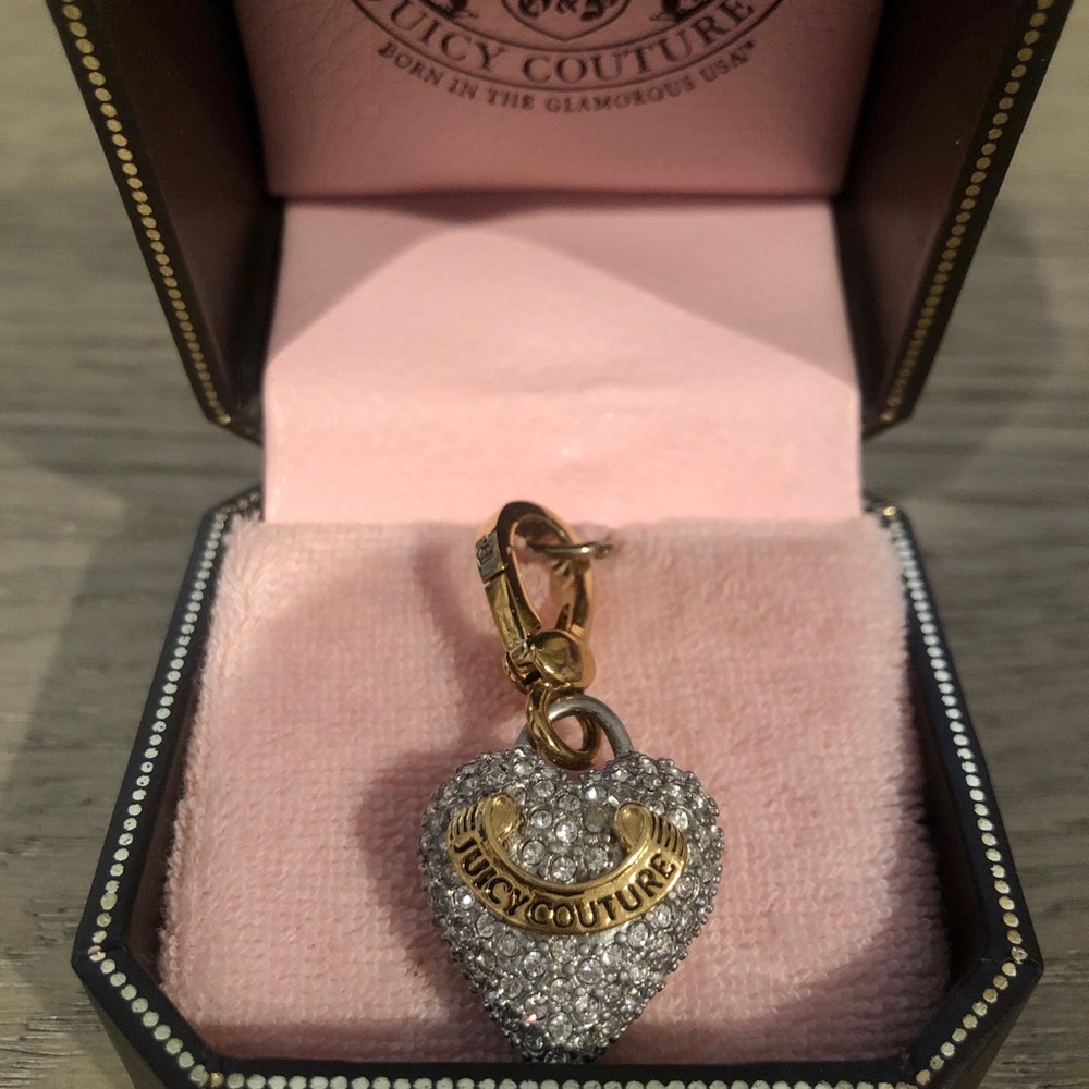 VINTAGE Juicy Couture Pave Heart Charm